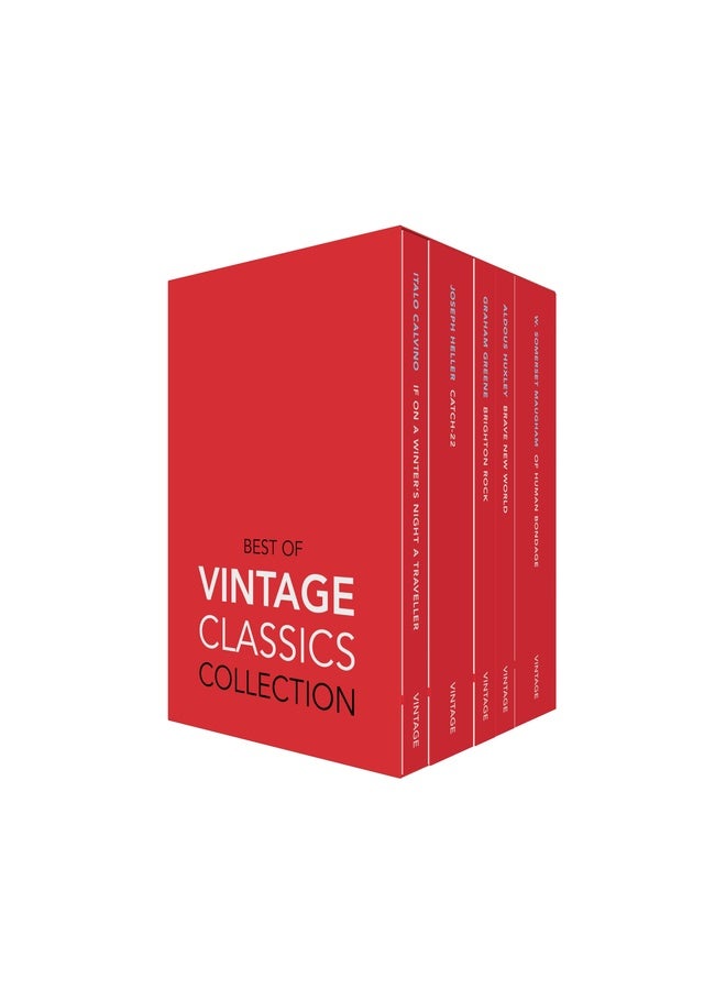 BEST OF VINTAGE CLASSICS COLLECTION: 5 BOOKS BOXSET | Iconic Literary Masterpieces Box Set (Catch-22, Brave New World, If on a Winter’s Night a Traveller, Brighton Rock, and Of Human Bondage)